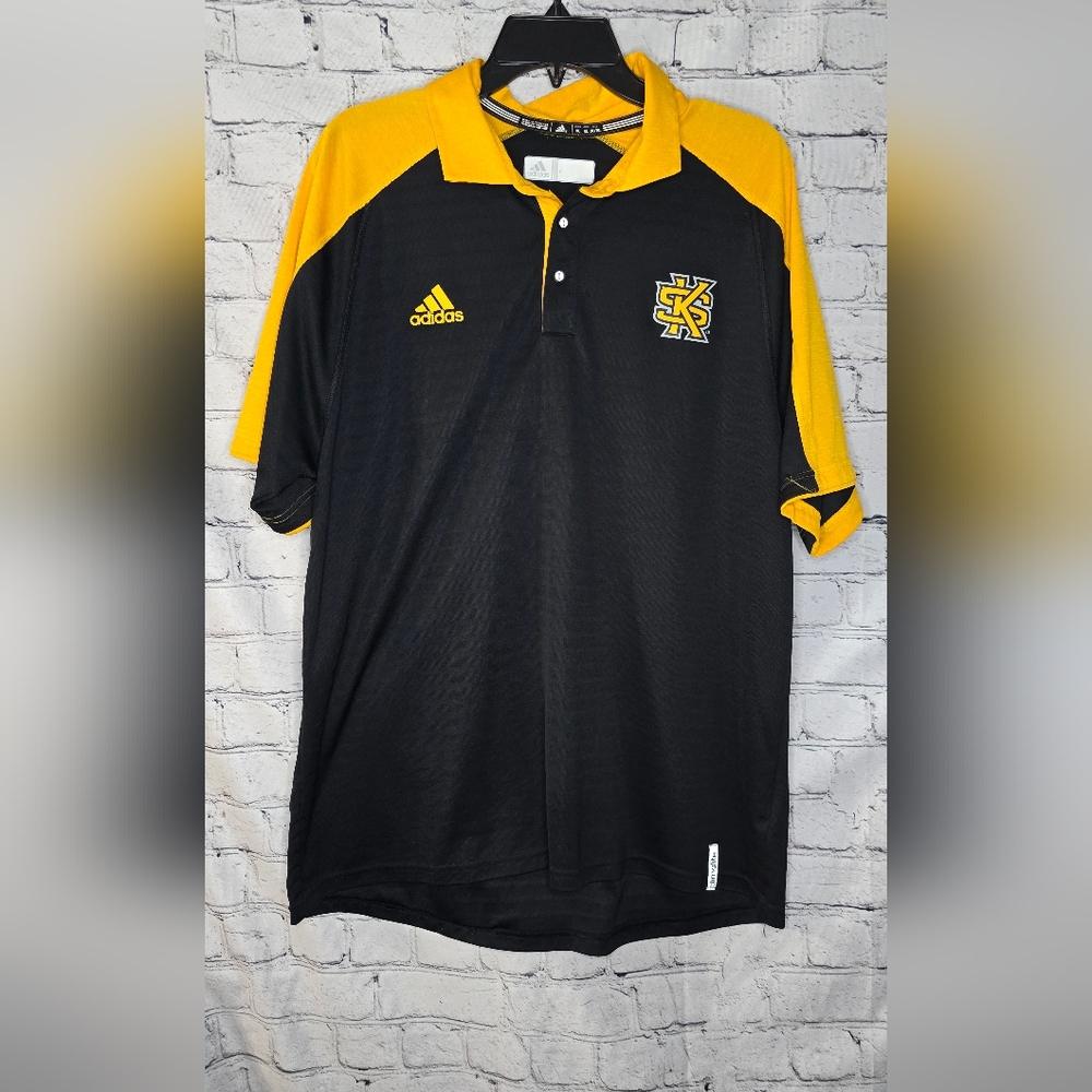 KSU Black Adidas Golf Polo Shirt Size XL‎